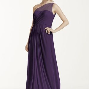 One shoulder formal gown